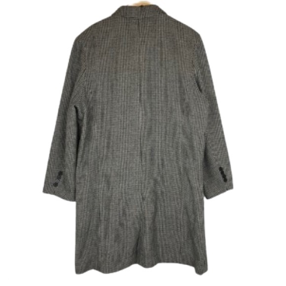 Women’s Houndstooth Wool Blend Coat Black White Double Breasted Size XXXL - Picture 12 of 13